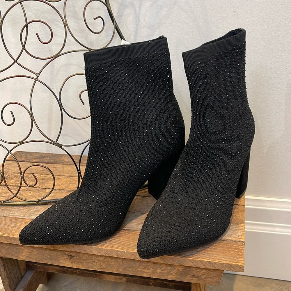 Mia Rhinestone Ankle Boots